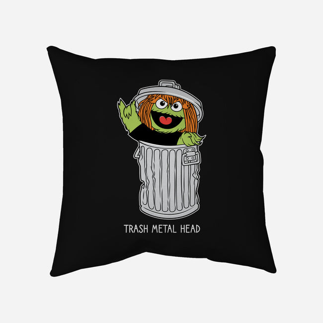 Trash Metal Head-None-Removable Cover w Insert-Throw Pillow-imisko