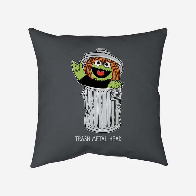 Trash Metal Head-None-Removable Cover w Insert-Throw Pillow-imisko