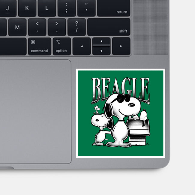 Bootleg Beagle-None-Glossy-Sticker-estudiofitas