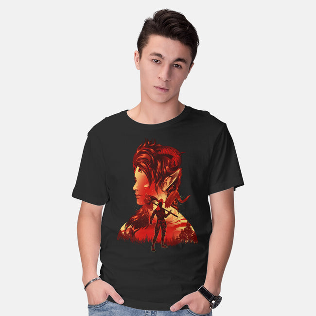 Barbarian Tiefling-Mens-Basic-Tee-hypertwenty