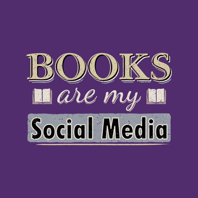 Books Are My Social Media-Unisex-Kitchen-Apron-NMdesign
