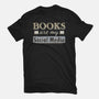 Books Are My Social Media-Unisex-Basic-Tee-NMdesign