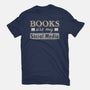 Books Are My Social Media-Unisex-Basic-Tee-NMdesign