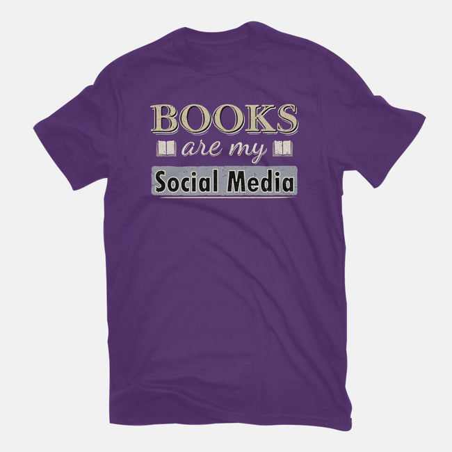 Books Are My Social Media-Mens-Basic-Tee-NMdesign
