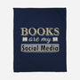 Books Are My Social Media-None-Fleece-Blanket-NMdesign
