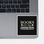 Books Are My Social Media-None-Glossy-Sticker-NMdesign