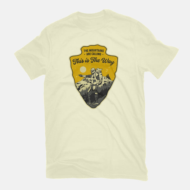 The Way To The Mountains-Mens-Basic-Tee-retrodivision