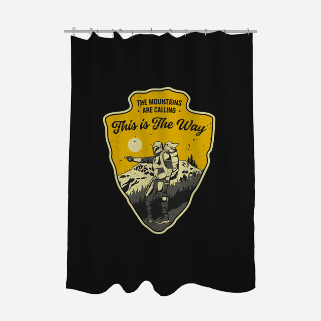 The Way To The Mountains-None-Polyester-Shower Curtain-retrodivision