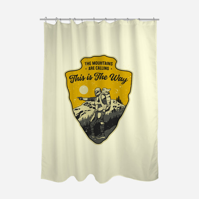 The Way To The Mountains-None-Polyester-Shower Curtain-retrodivision