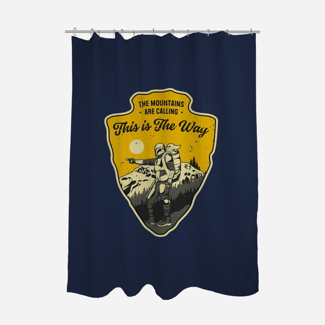 The Way To The Mountains-None-Polyester-Shower Curtain-retrodivision