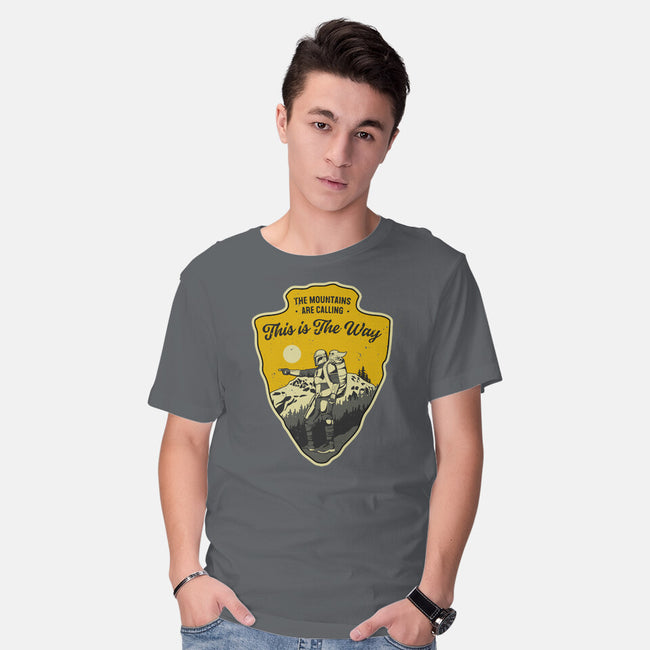 The Way To The Mountains-Mens-Basic-Tee-retrodivision