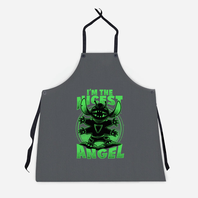 Cute Alien Nice Angel-Unisex-Kitchen-Apron-Studio Mootant