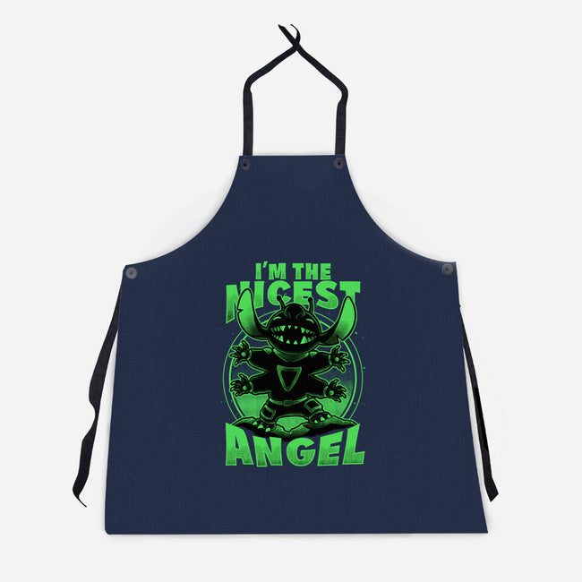 Cute Alien Nice Angel-Unisex-Kitchen-Apron-Studio Mootant
