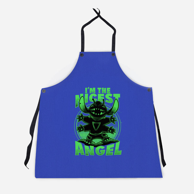 Cute Alien Nice Angel-Unisex-Kitchen-Apron-Studio Mootant