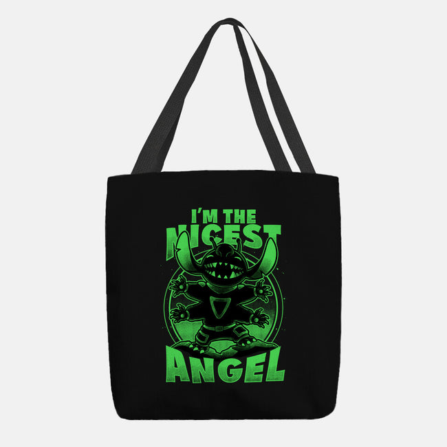 Cute Alien Nice Angel-None-Basic Tote-Bag-Studio Mootant