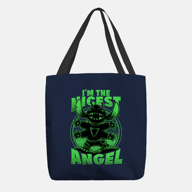 Cute Alien Nice Angel-None-Basic Tote-Bag-Studio Mootant