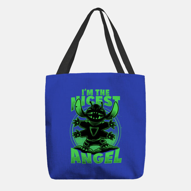 Cute Alien Nice Angel-None-Basic Tote-Bag-Studio Mootant