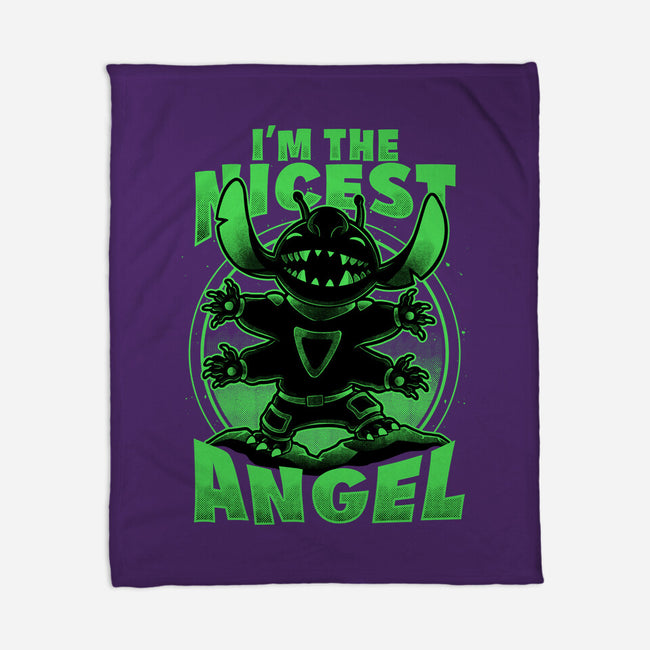 Cute Alien Nice Angel-None-Fleece-Blanket-Studio Mootant