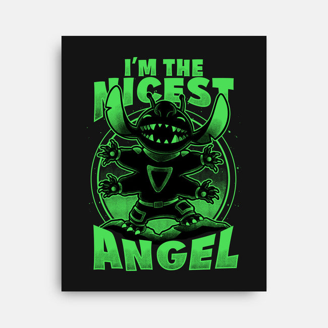 Cute Alien Nice Angel-None-Stretched-Canvas-Studio Mootant