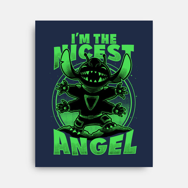 Cute Alien Nice Angel-None-Stretched-Canvas-Studio Mootant