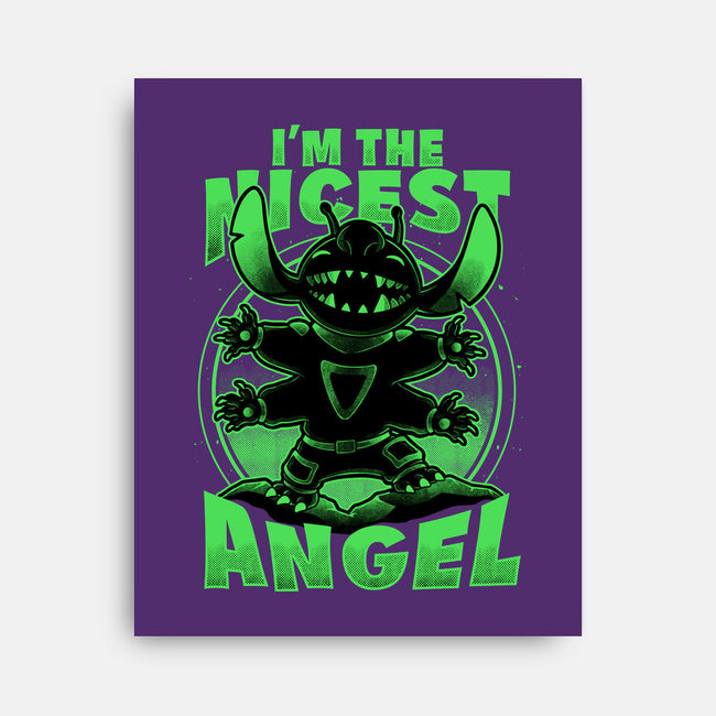 Cute Alien Nice Angel-None-Stretched-Canvas-Studio Mootant