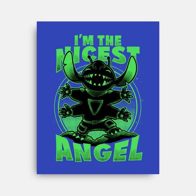 Cute Alien Nice Angel-None-Stretched-Canvas-Studio Mootant