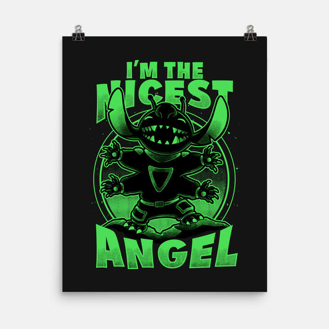 Cute Alien Nice Angel-None-Matte-Poster-Studio Mootant