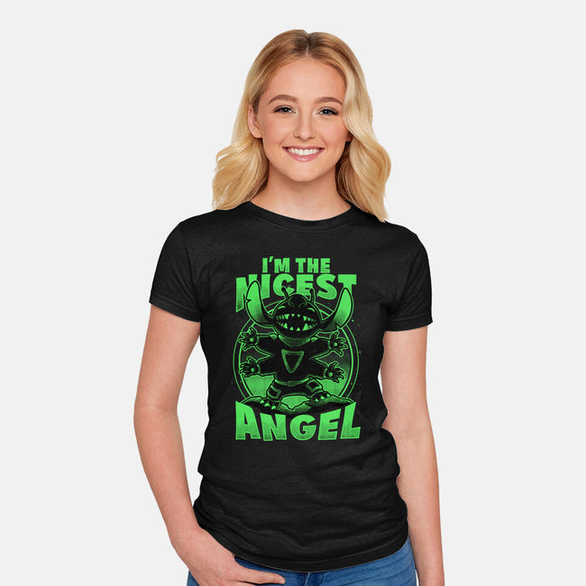 Cute Alien Nice Angel-Womens-Fitted-Tee-Studio Mootant