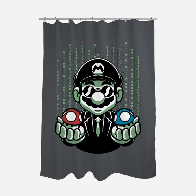 Game Mushroom Choice-None-Polyester-Shower Curtain-Studio Mootant