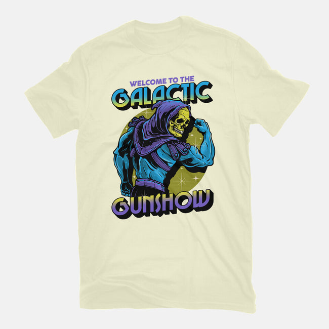 Welcome To The Galactic Gun Show-Mens-Basic-Tee-glitchygorilla