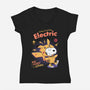 Feeling Electric-Womens-V-Neck-Tee-Jelly89