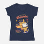 Feeling Electric-Womens-V-Neck-Tee-Jelly89