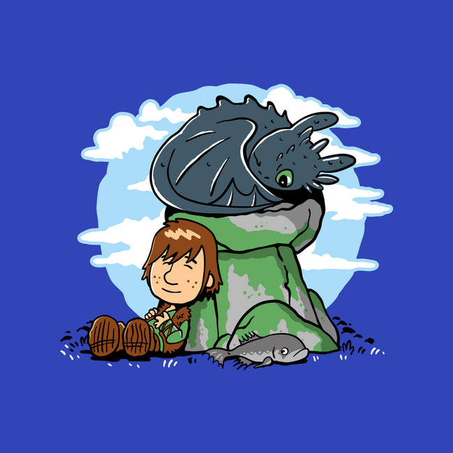 Relaxing With My Dragon-Baby-Basic-Tee-demonigote