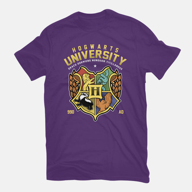Hogwarts University-Mens-Basic-Tee-Astrobot Invention