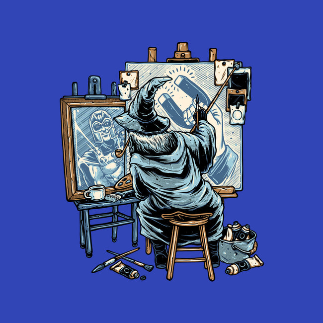 Painting Wizard-Mens-Basic-Tee-glitchygorilla
