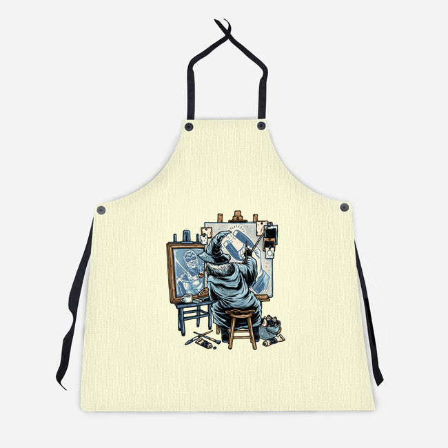 Painting Wizard-Unisex-Kitchen-Apron-glitchygorilla