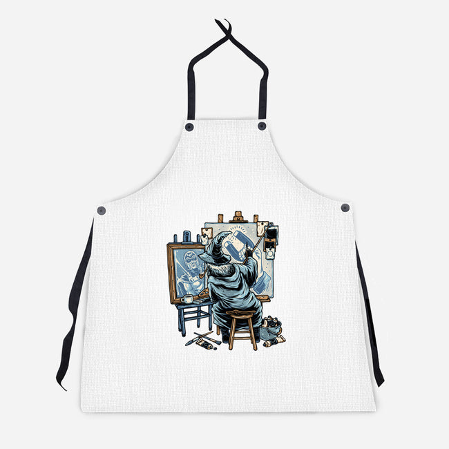 Painting Wizard-Unisex-Kitchen-Apron-glitchygorilla