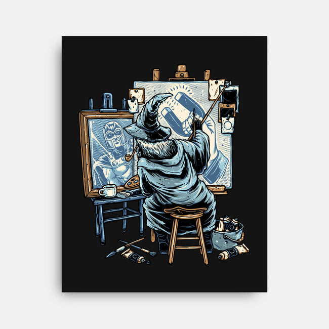 Painting Wizard-None-Stretched-Canvas-glitchygorilla