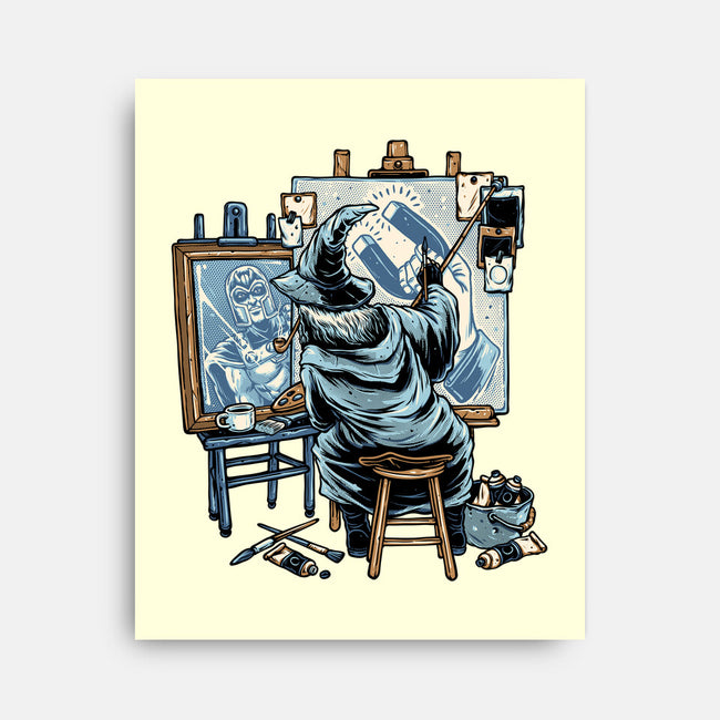 Painting Wizard-None-Stretched-Canvas-glitchygorilla