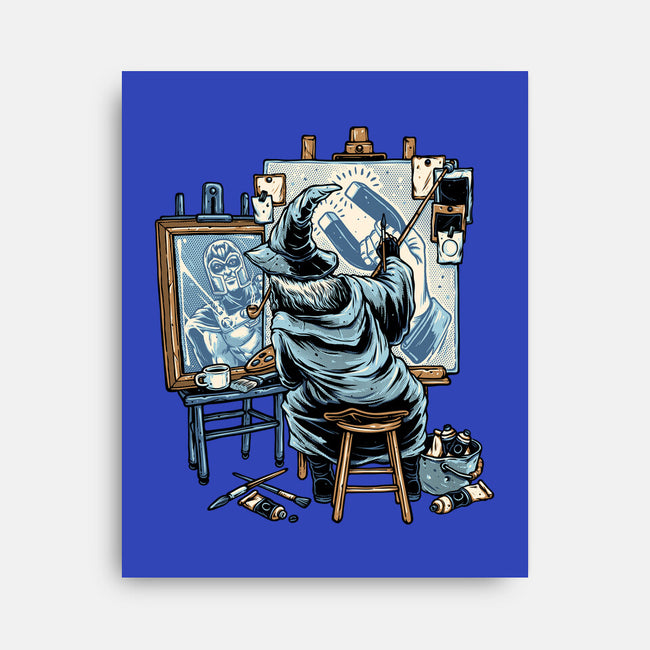 Painting Wizard-None-Stretched-Canvas-glitchygorilla