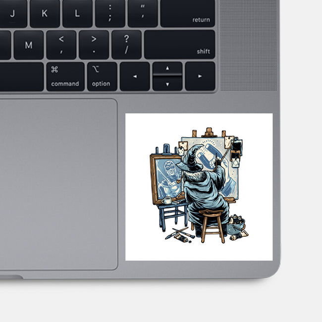 Painting Wizard-None-Glossy-Sticker-glitchygorilla