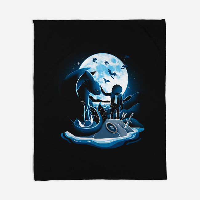 Dragon Friendship-None-Fleece-Blanket-Vallina84