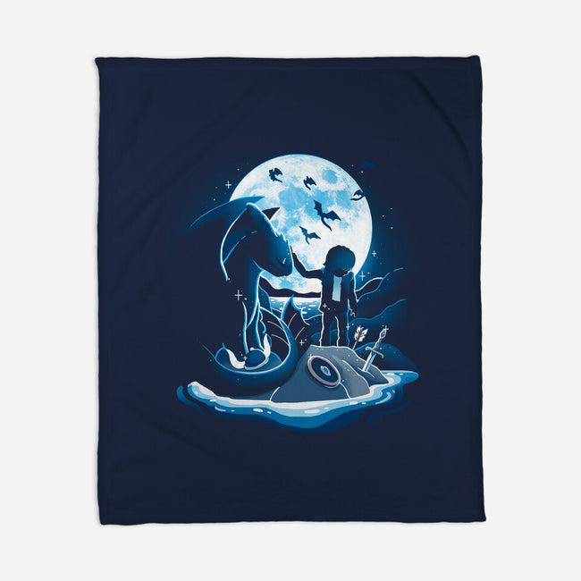 Dragon Friendship-None-Fleece-Blanket-Vallina84