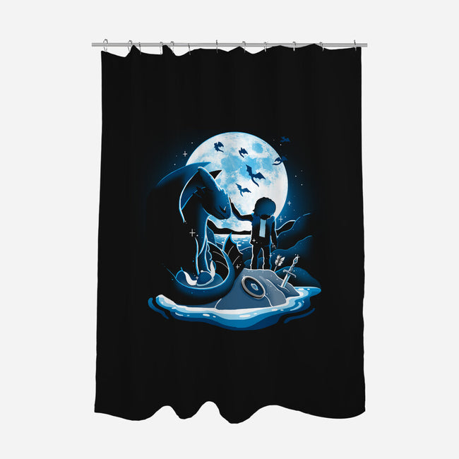 Dragon Friendship-None-Polyester-Shower Curtain-Vallina84