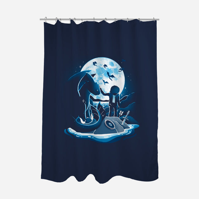 Dragon Friendship-None-Polyester-Shower Curtain-Vallina84