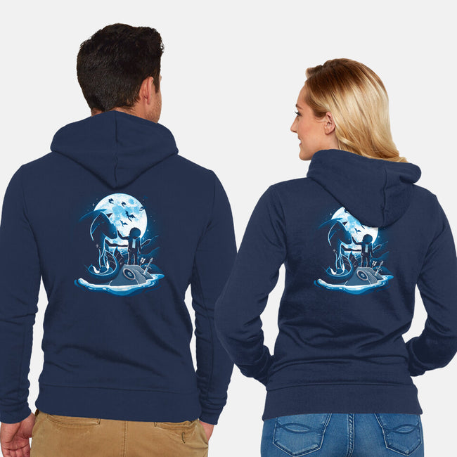 Dragon Friendship-Unisex-Zip-Up-Sweatshirt-Vallina84