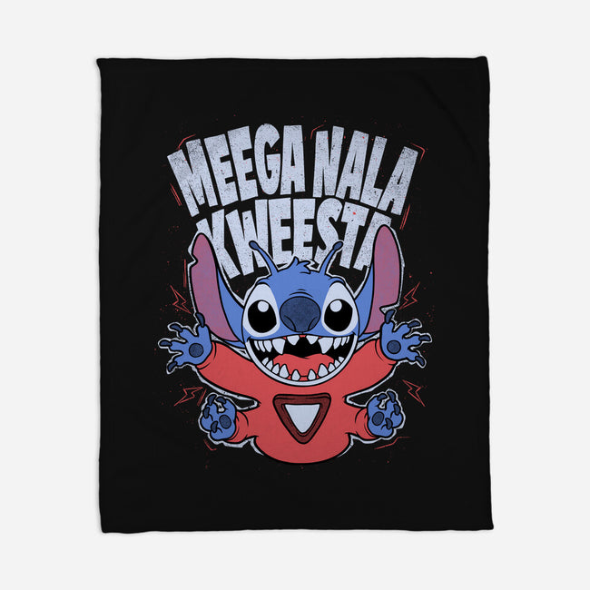 Bad Word Alien-None-Fleece-Blanket-Studio Mootant