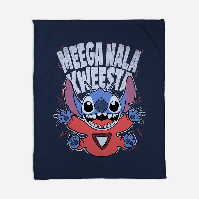 Bad Word Alien-None-Fleece-Blanket-Studio Mootant