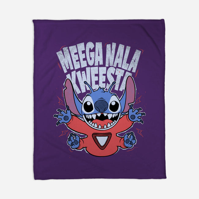 Bad Word Alien-None-Fleece-Blanket-Studio Mootant