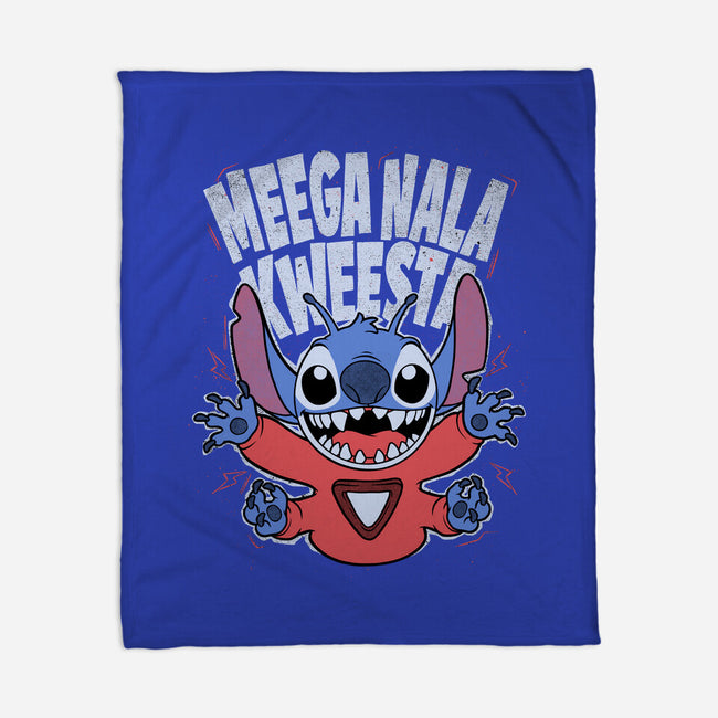 Bad Word Alien-None-Fleece-Blanket-Studio Mootant